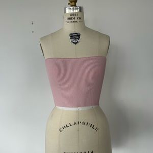Aritzia sculpt knit crop tube top